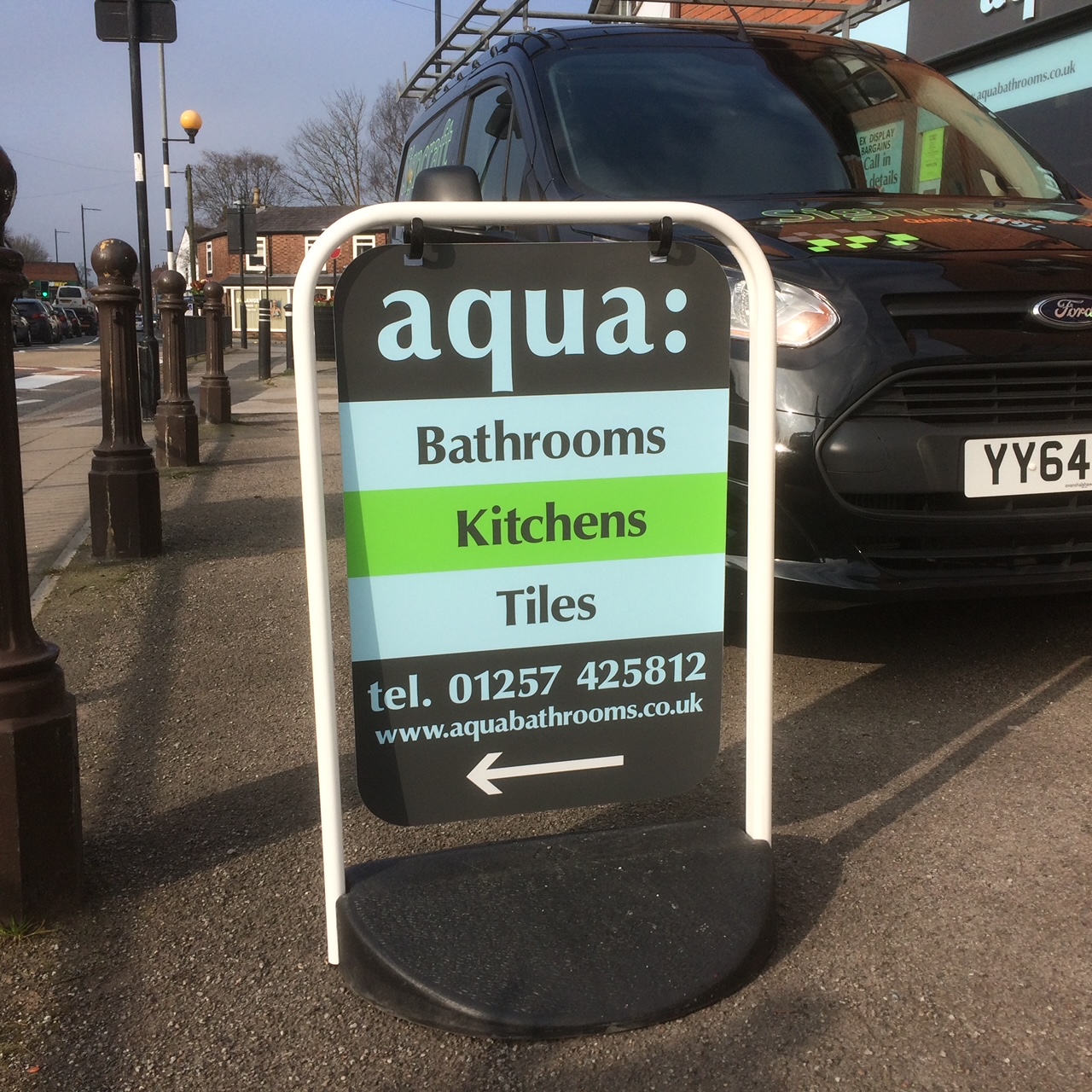 pavement signage in chorley